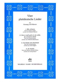 Vier plattdeutsche Lieder (Gesang und Klavier) 