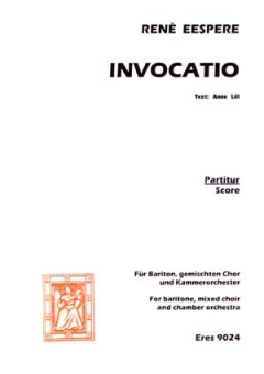 Invocatio (Bariton, gemischter Chor, Kammerorchester) 