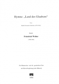 Hymne: "Land des Glaubens" 