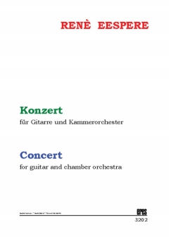 Concert for guitar and chamber orchestra (study score) 