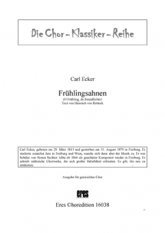 Frühlingsahnen (gemischter Chor) 