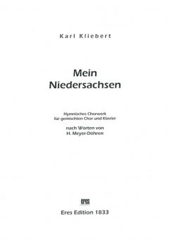 Mein Niedersachsen (gemischter Chor-Instr.-Stimmen)