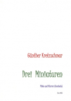 Drei Miniaturen (Flöte, Cembalo) 