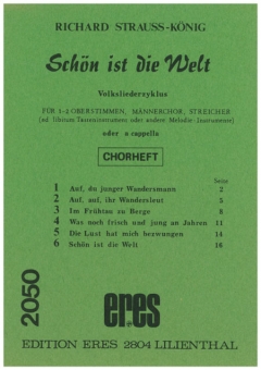 Schön ist die Welt (Männerchor m. Oberstimmen)