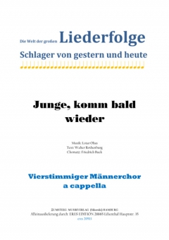 Junge, komm bald wieder (Männerchor) 