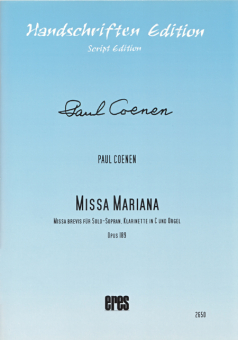 Missa Mariana (Sopran, Klarinette C, Orgel) 