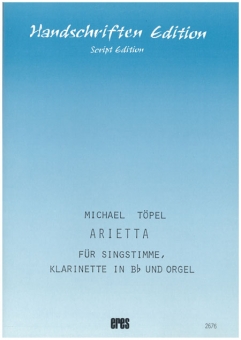 Arietta (Singstimme, Klarinette in Bb und Orgel) 