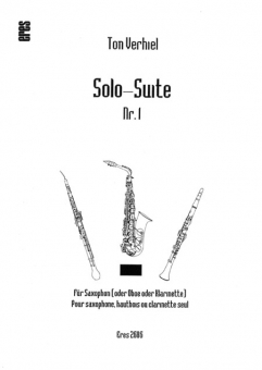 Solo-Suite Nr. 1 (saxophone or oboe or clarinet) 111