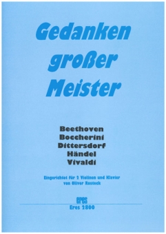 Gedanken großer Meister (2 Violinen und Klavier) 