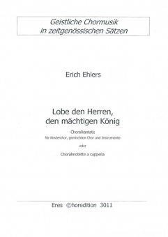 Lobe den Herren (Partitur)