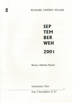 Septemberweh 2001 (gemischter Chor)