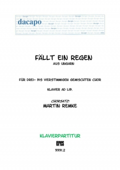 Fällt ein Regen (Klavier) 