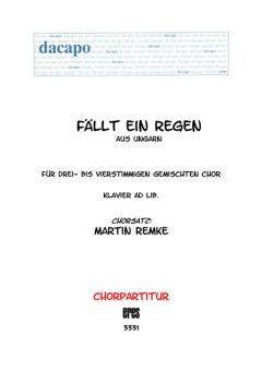 Fällt ein Regen (gemischter Chor 3-4st)