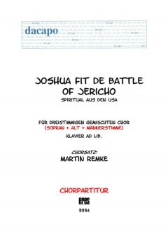 Joshua fit the battle (gemischter Chor 3st) 