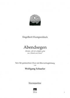 Abendsegen (gemischter Chor / Klavier)