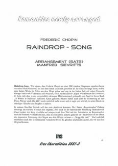 Raindrop-Song (gemischter Chor)