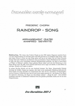 Raindrop-Song (gemischter Chor) 