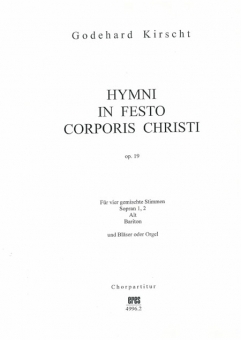 Hymni in festo corporis Christi (Chorpartitur) 