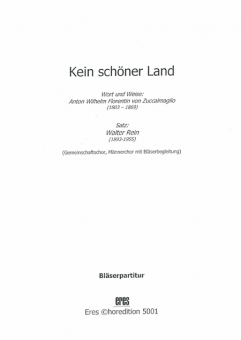 Kein schöner Land (Bläserstimmen)