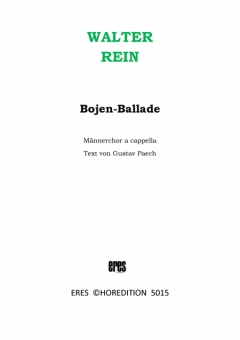 Bojen-Ballade (Männerchor) 111