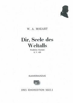 Dir, Seele des Weltalls (gem.Chor/Männerchor) Klavierauszug