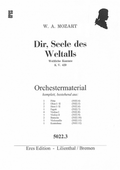 Dir, Seele des Weltalls (gem.Chor/Männerchor) Orchesterstimmen