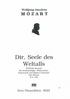 Dir, Seele des Weltalls (MännerCHORPARITUR) 111