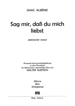 Sag mir dass du mich liebst (Instrumentalbegleitung) 