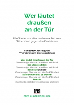 Wer läutet draußen an der Tür (gemischter Chor) 