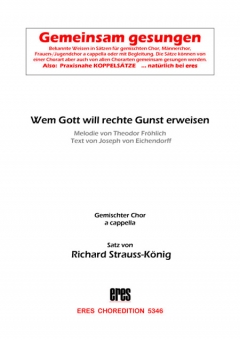 Wem Gott will rechte Gunst erweisen (gem.Chor) 111