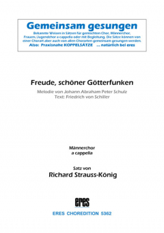 Freude, schöner Götterfunken (Männerchor)