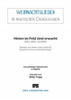 Hirten im Feld sind erwacht (Männerchor) 