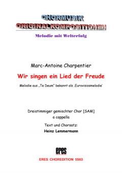 Wir singen ein Lied der Freude (gemischter Chor 3st) 