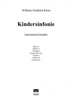 Kindersinfonie-Instrumentalstimmen