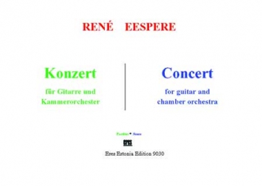 Konzert für Gitarre und Kammerorchester (Partitur) 