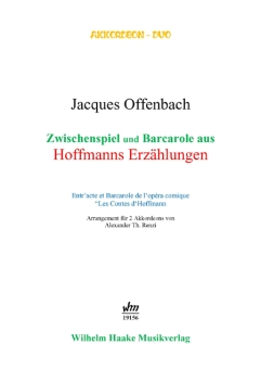 Interlude and barcarole (accordion-duet) Download