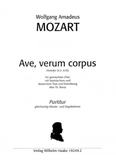 Ave, verum corpus (gemischter Chor - Klavier / Streicher) 