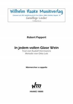 In jedem vollen Glase Wein (Männerchor) 