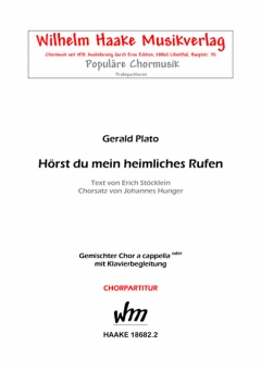 Hörst du mein heimliches Rufen (gemischter Chor) 