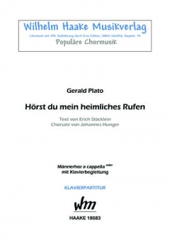 Hörst du mein heimliches Rufen (Männerchor)