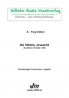 Ihr Hirten, erwacht (Frauenchor 3st) 