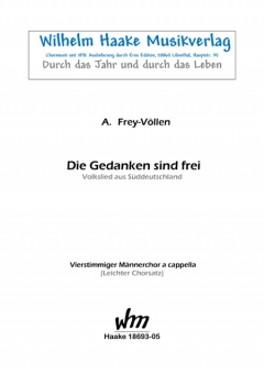 Die Gedanken sind frei  (Männerchor) 111