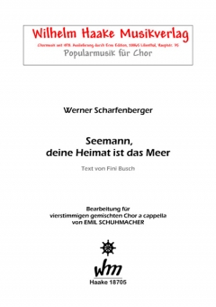 Seemann, deine Heimat ist das Meer (gemischter Chor) 