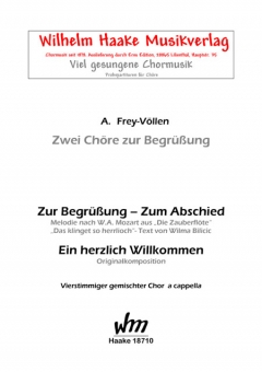 Ein herzliches Willkommen (gemischter Chor) 