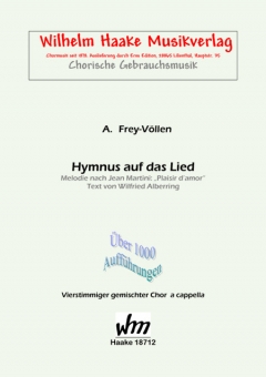 Hymnus auf das Lied (gemischter Chor) 