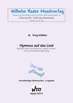 Hymnus auf das Lied (Männerchor)