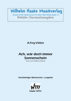 Ach, wär doch immer Sonnenschein (Männerchor) 111