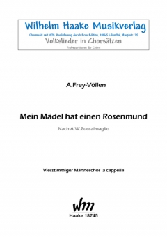 Mein Mädel hat einen Rosenmund (Männerchor) 111