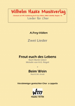 Freut euch des Lebens (gemischter Chor) 