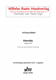 Horrido (Jägerlied) (gemischter Chor)